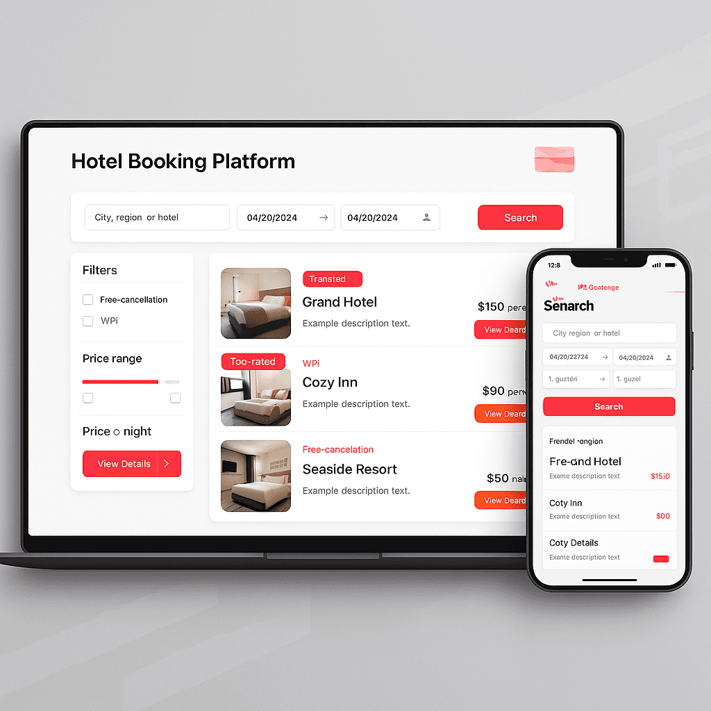 Innovative Hotel-Buchungsplattform