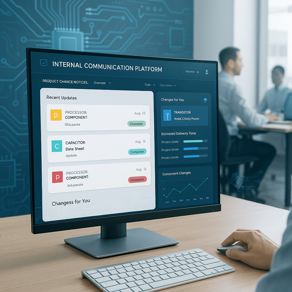Interne Produktkommunikationsplattform