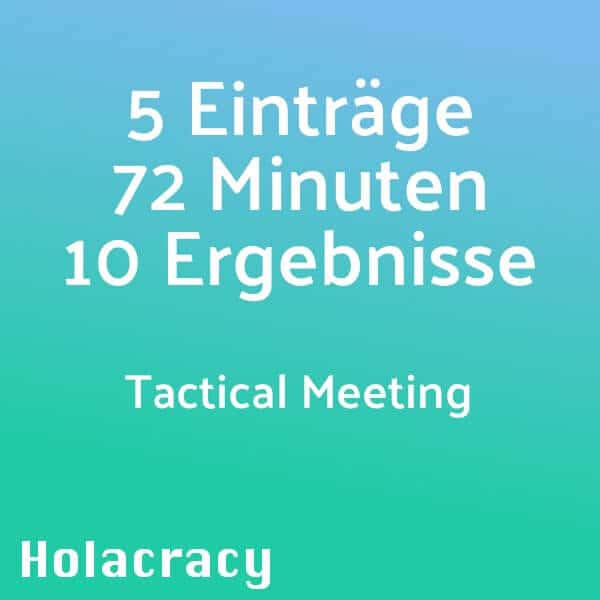 HOLACRACY - Tactical Meeting 1