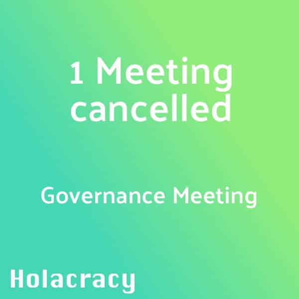 Governance Meeting führt zu Absage eines Abstimmungs-Termins